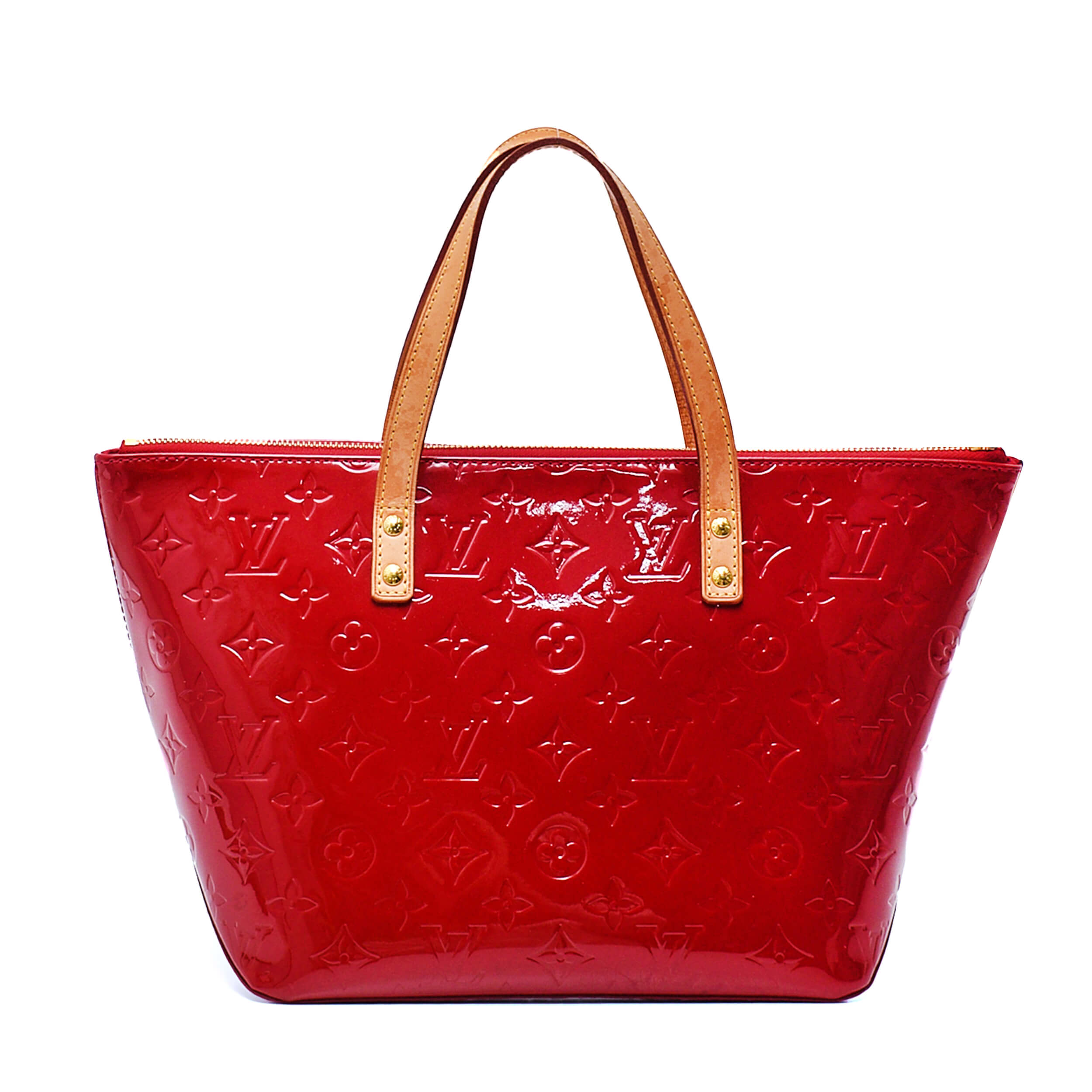 Louis Vuitton - Red Monogram Vernis Leather Bellevue PM Bag